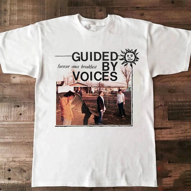 

Guided By Voices Band Forever Since Breakfast Album Unisex Cotton T-Shirt Men Fashion Street Hip-hop Rock Short-sleeved