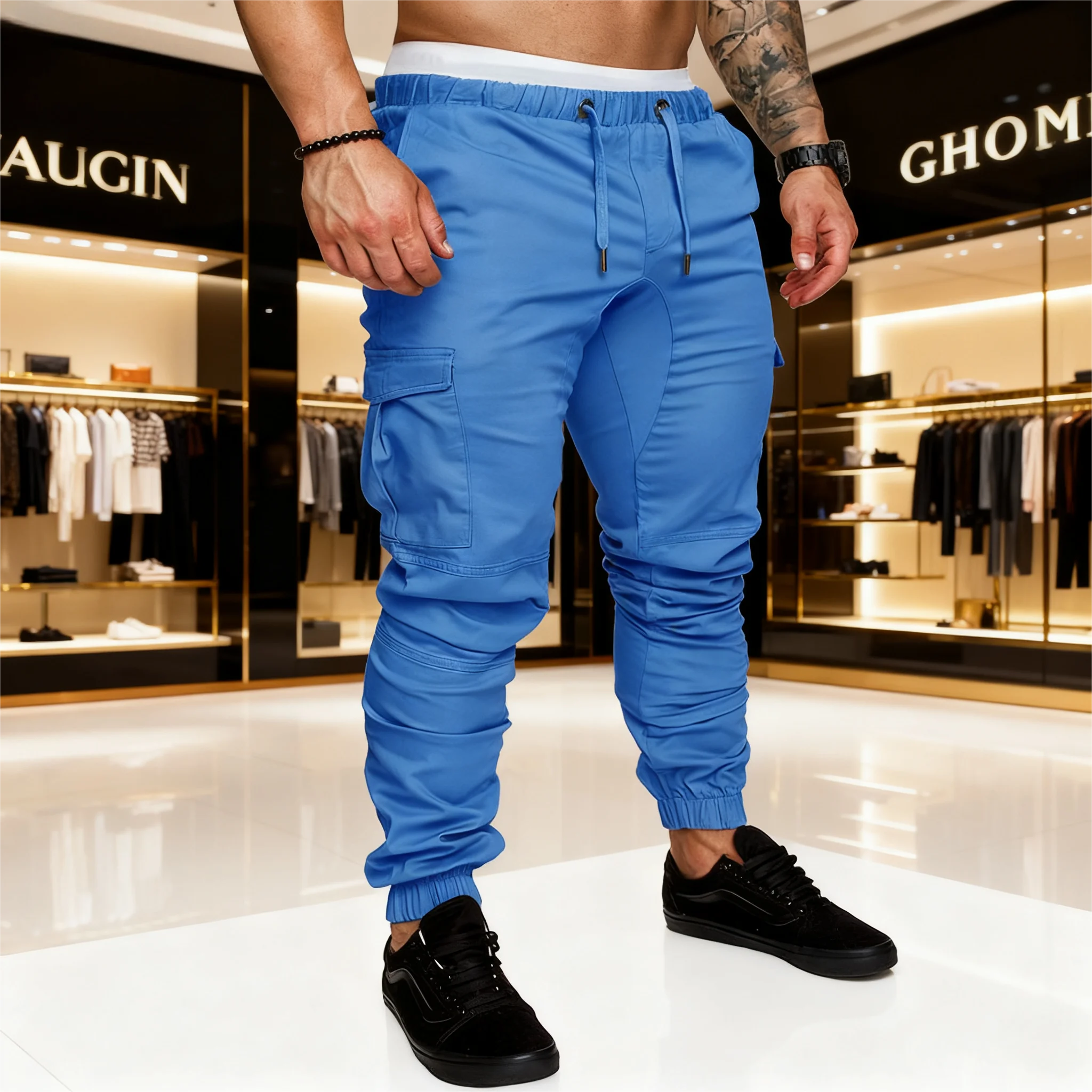 الرجال Sweatpants السراويل الفضفاضة رجل الذكور الملابس رياضة رياضة كبيرة الحجم الرجال السراويل الملابس البضائع Y2k رياضية عداء ببطء ركض المسار