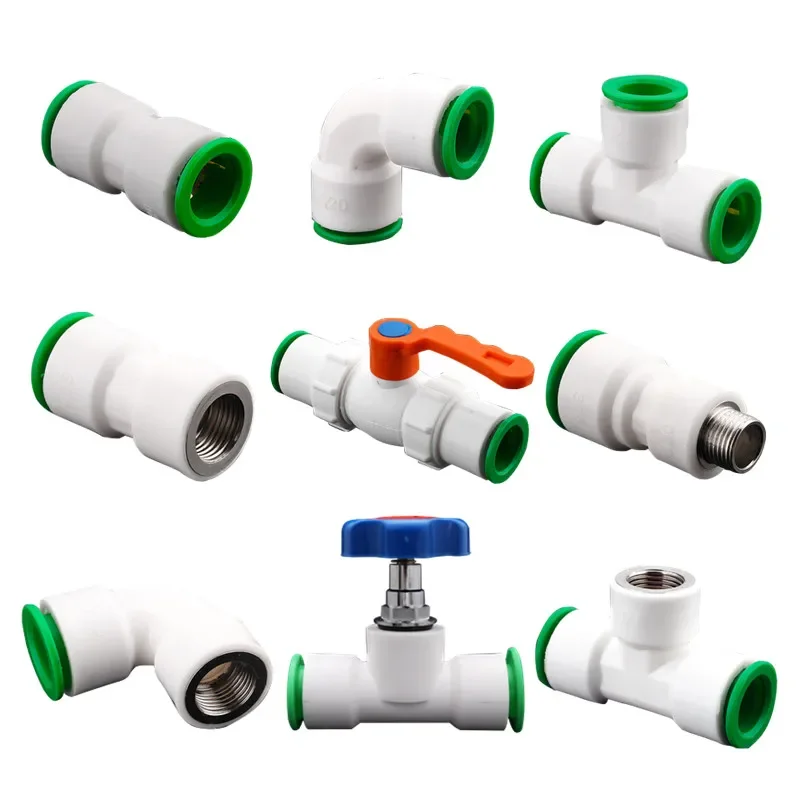 

20ppr hot melt joint 25 hot and cold water pipe fittings valve switch quick joint plumbing pvc pipe fittings