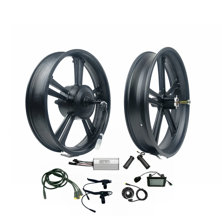 

Electric Bike 20inch*4.0 Fat Tire Conversion Kit Ebike 750w 48v Rear Motor Wheel Front Rim With All Waterproof Connectors