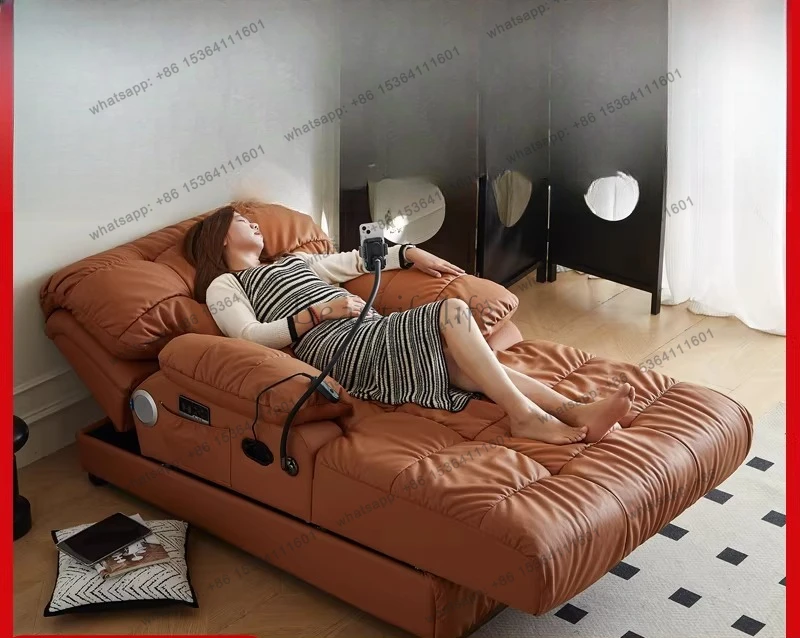 Smart electric massage music marshmallow can sleep concubine recliner single sofa bed