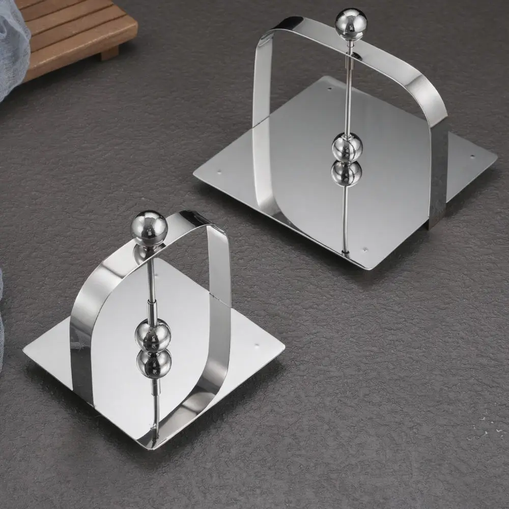 Elegant Stainless Steel Napkin Stand Rectangular Paper Dispenser Sturdy Metal Tissue Holder For Hotel Table Decor