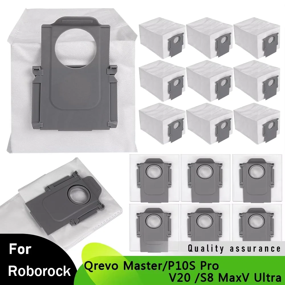 For Roborock Qrevo Master/S8 Max Ultra Dust Bag Attachment For Roborock V20 /P10S Pro /S8 MaxV Ultra Robot Vacuum Cleaner Bags