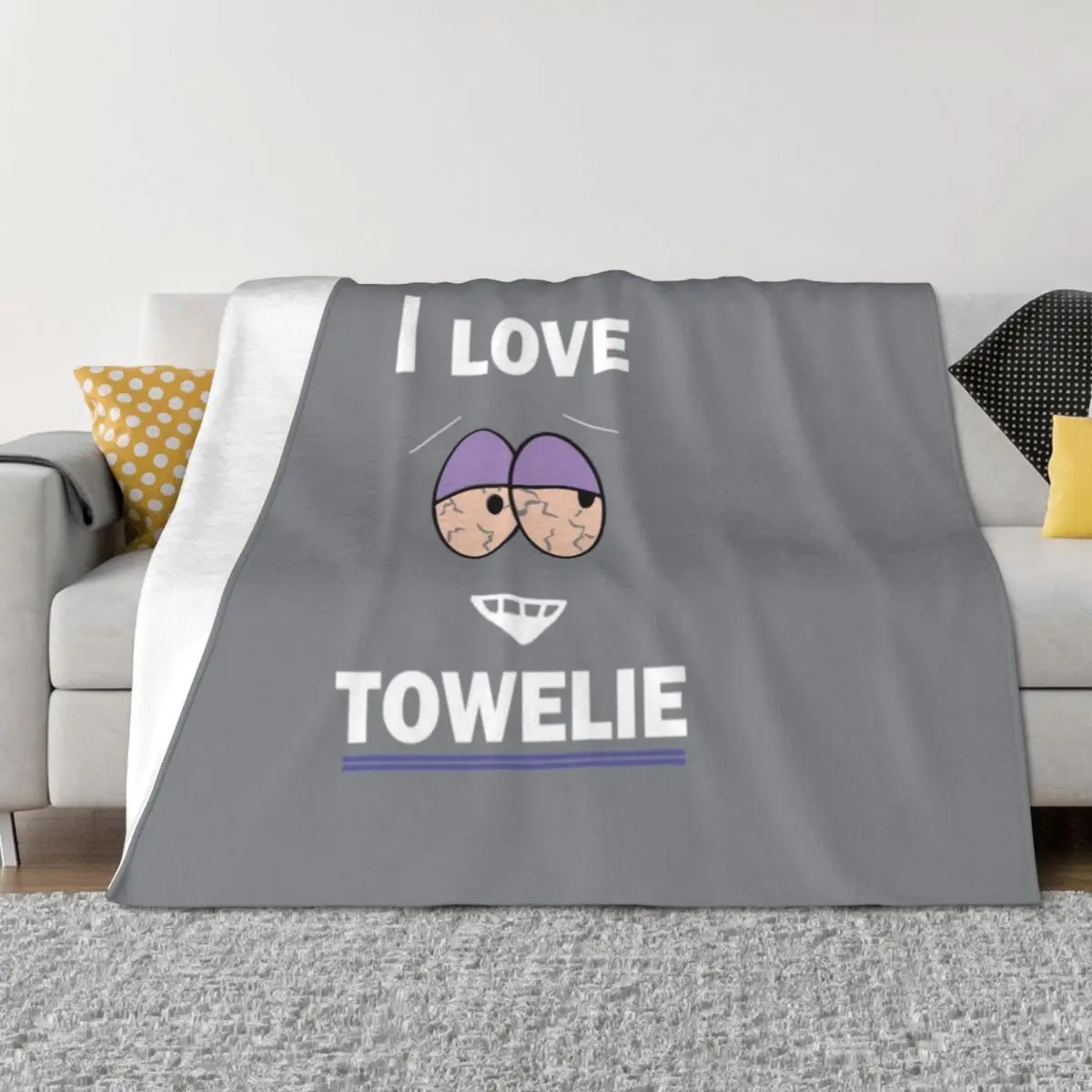 

I Love Towelie South Park eyes Throw Blanket Loose Comforter sofa bed Decorative Sofas Blankets