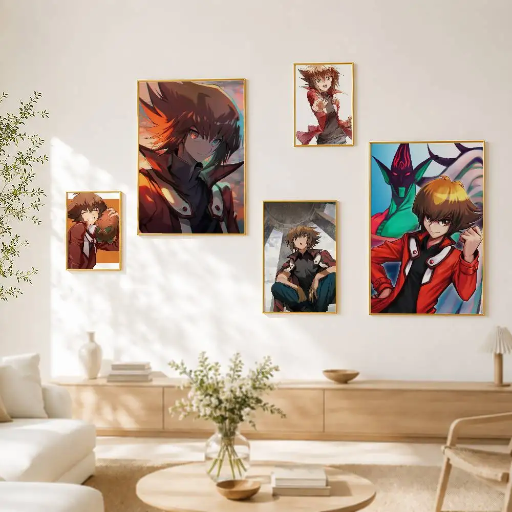 YU GI OH GX Hero J-Jaden Yuki HD, póster autoadhesivo impermeable, pegatina para pared, decoración del hogar