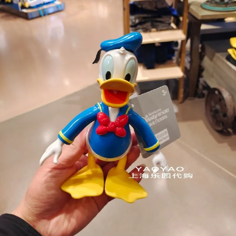 New Disney Anime Donald Duck Mickey Minnie Cute Doll Decoration Ornaments Joint Detachable Figures Children Gifts Trendy Toys