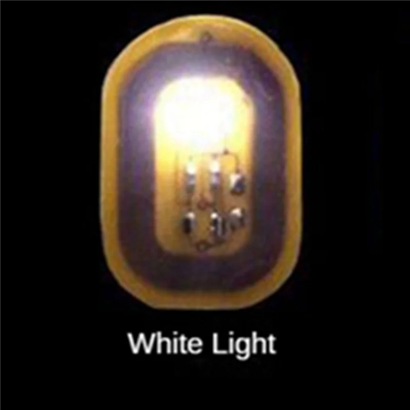 ABUU-25Pcs NFC فلاش مسمار ملصق LED رقاقة عارية ذكي مضيئة مسمار مصباح مسمار ملصق تعزيز ، الضوء الأبيض