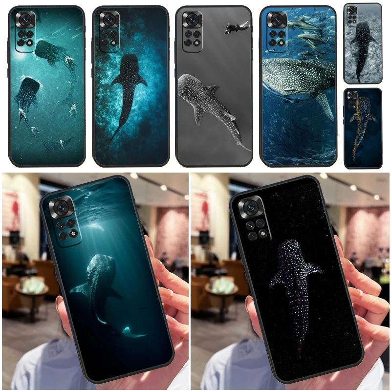 Ocean Whale Shark Animal Phone Case For Xiaomi Redmi Note 12 11 10 8 9 Pro 8T 9S 10S 11S 12C 9C 9T 10A 10C Cover