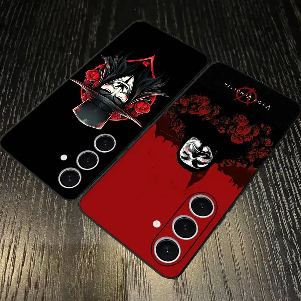 Classic Movie V For V-vendetta Phone Case For Samsung S 24 fe 25 Ultra plus 20 lite 21 30 22 23 24 22 Ultra 5G Fundas view 6