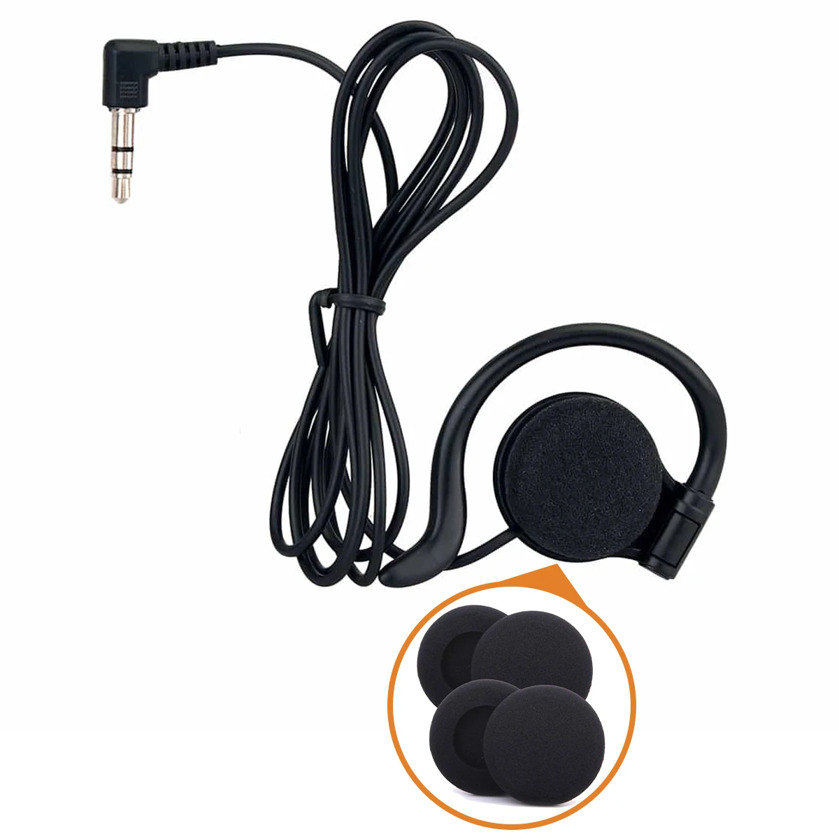 Retekess رغوة الأذن وسادة استبدال الوسائد سماعة سماعة المتاح الإسفنج يغطي لأجهزة الاستقبال T131 TT122 TT101