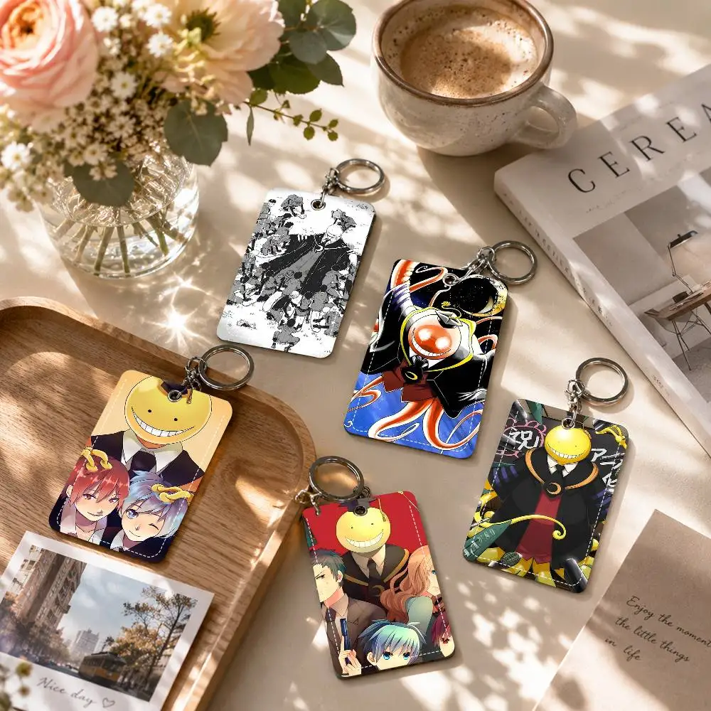 Anime A-Assassination C-Classroom Holder Suitable For Bank Card Subway Bus Card Wallet Card Case Badge Holder Keychain