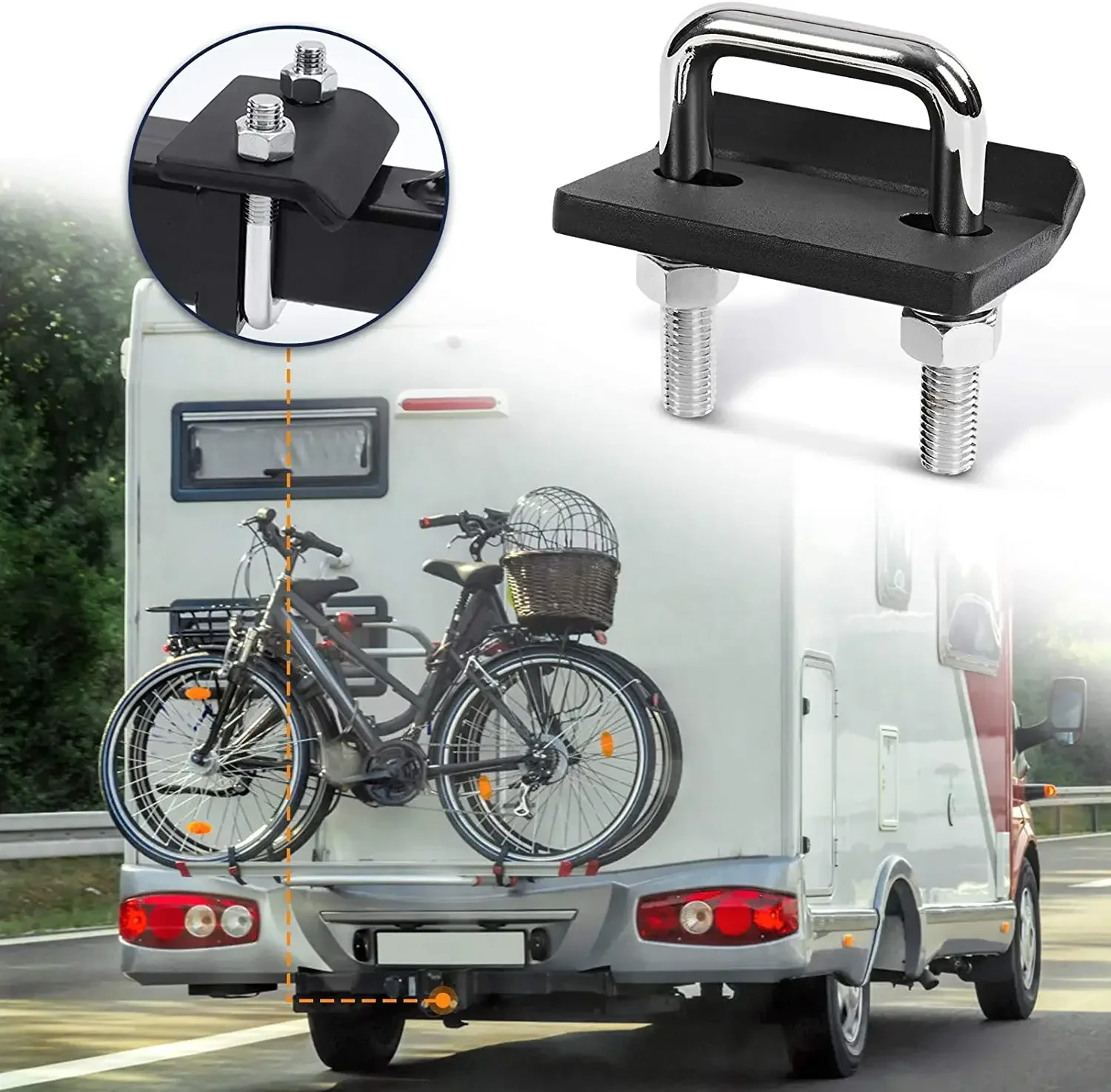 Anti Rocking Hitch Estabilizador, Engate Apertador para 2 "Engate Trailer Portadores e Racks