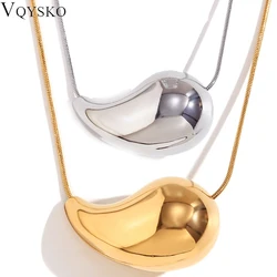 VQYSKO Water Drop Pendant Necklace Teardrop Elegant Pendant  Minimalism Everyday Jewellery Simple Gift For Her