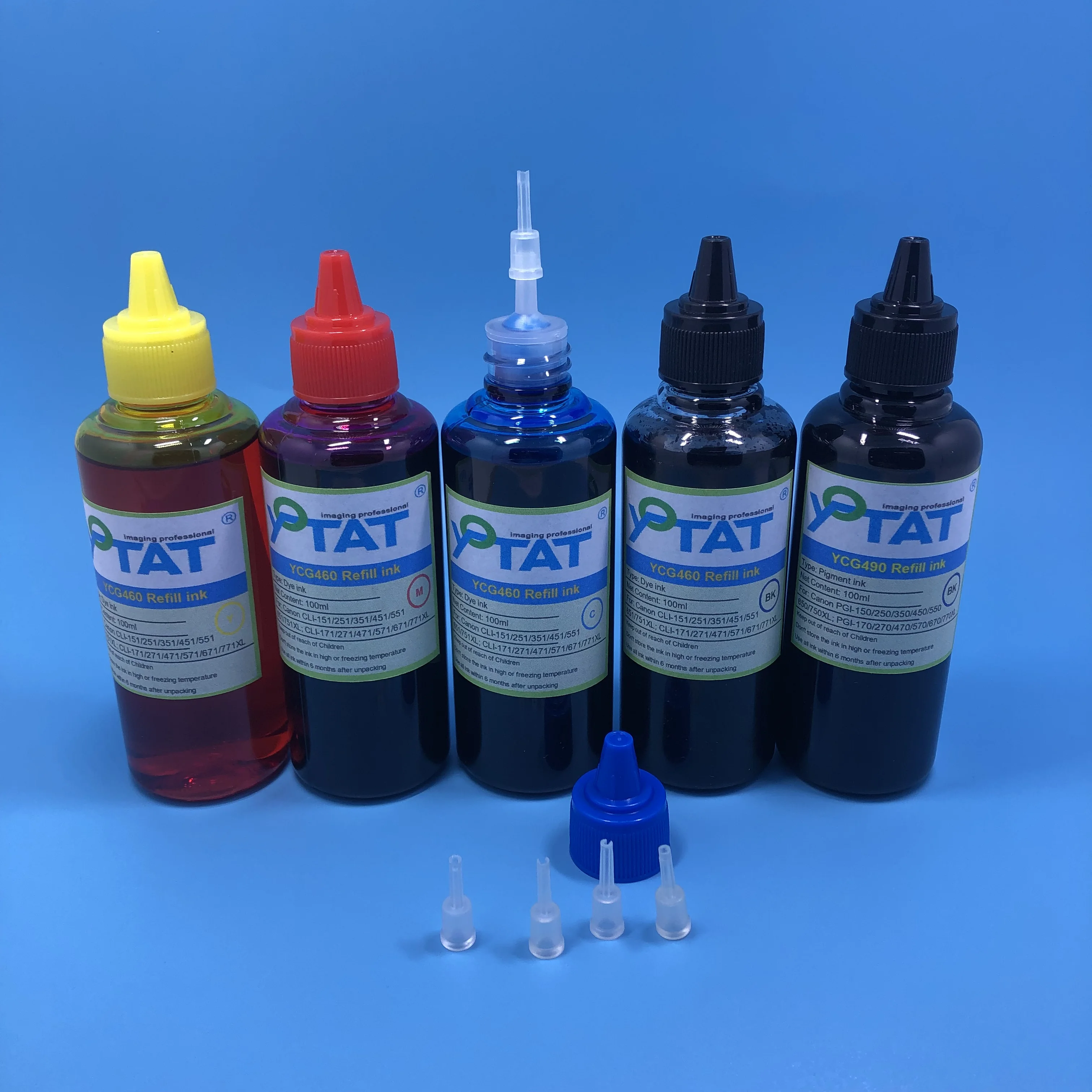 Pigment Ink Dye Ink for Canon PGI-170 CLI-171 PGI-270 CLI-271 PGI-470 CLI-471 PGI-570 CLI-571 PGI-670 CLI-671 PGI-770 CLI-771