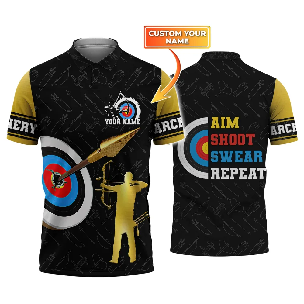 PL Star Universe 3D Printed Shirt Archery Sports Personalized Name Polo Summer Streetwear Tops Sleeveless Tee Uniform