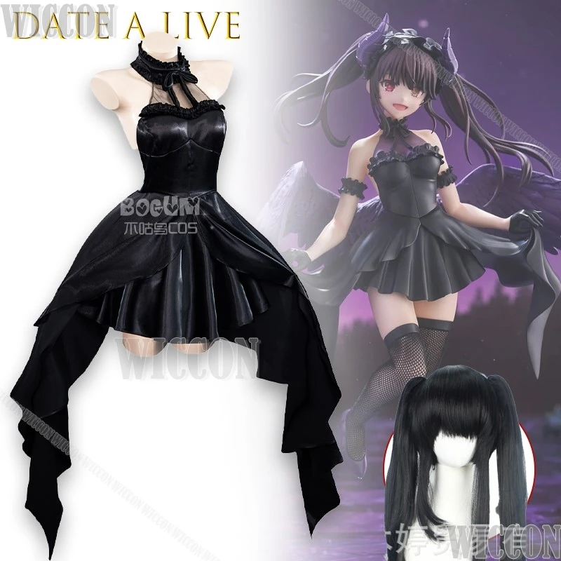 

Date Live Tokisaki Kurumi Cosplay Costume Anime Character Demon Girl Dress Halloween Women Goth Lolita Dress Misa Amane Cosplay