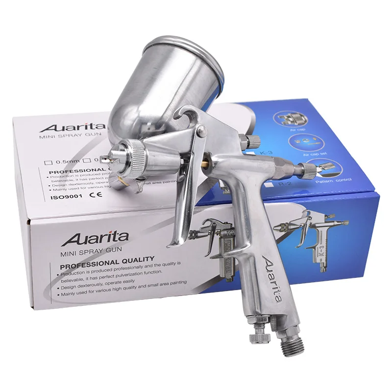 

Пневматический краскопульт Auarita F3 Mini, 125 мл, сопло 1,0 мм, LVMP, для автомобильной покраски