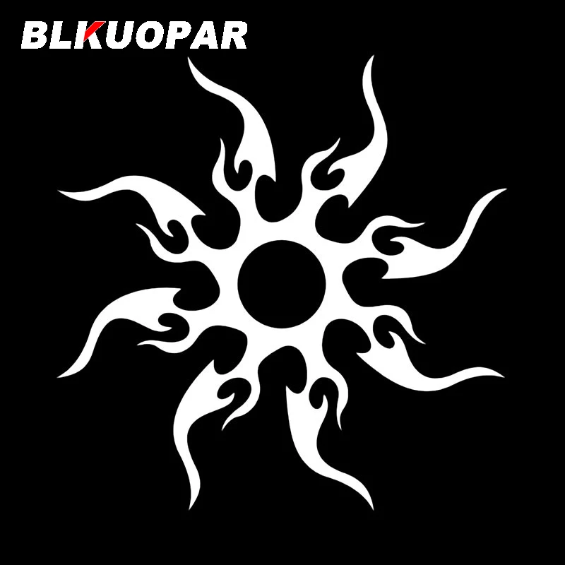 BLKUOPAR Tribal Sun Rays Car Sticker Fashionable Personality Scratch-Proof Waterproof Sunscreen Motorcycle Car Accessories