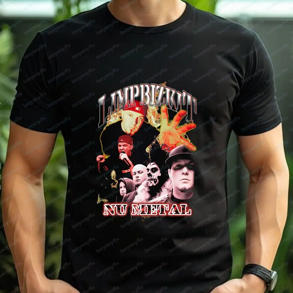 LimpBizkit - A Unique Retro Pirated Style Casual and Fashionable, Fun, Crazy, Classic T-shirt Suitable for Both Men and Women.