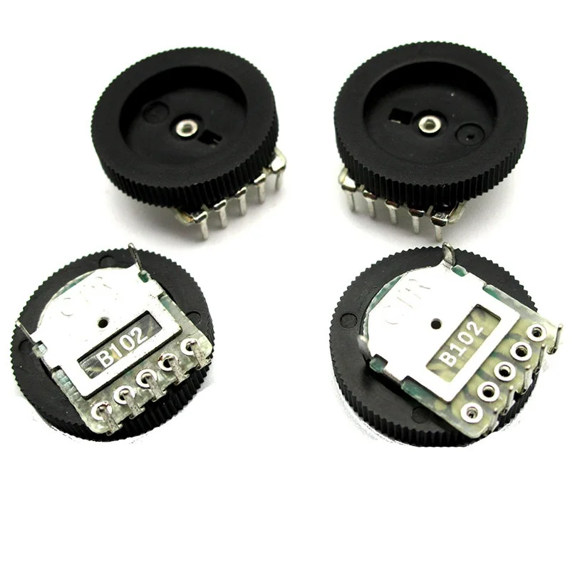 50 stücke B102 1k 16x 2,8mm Duplex 5 Zifferblatt Volumen Potentiometer Wurm Getriebe Potentiometer ..