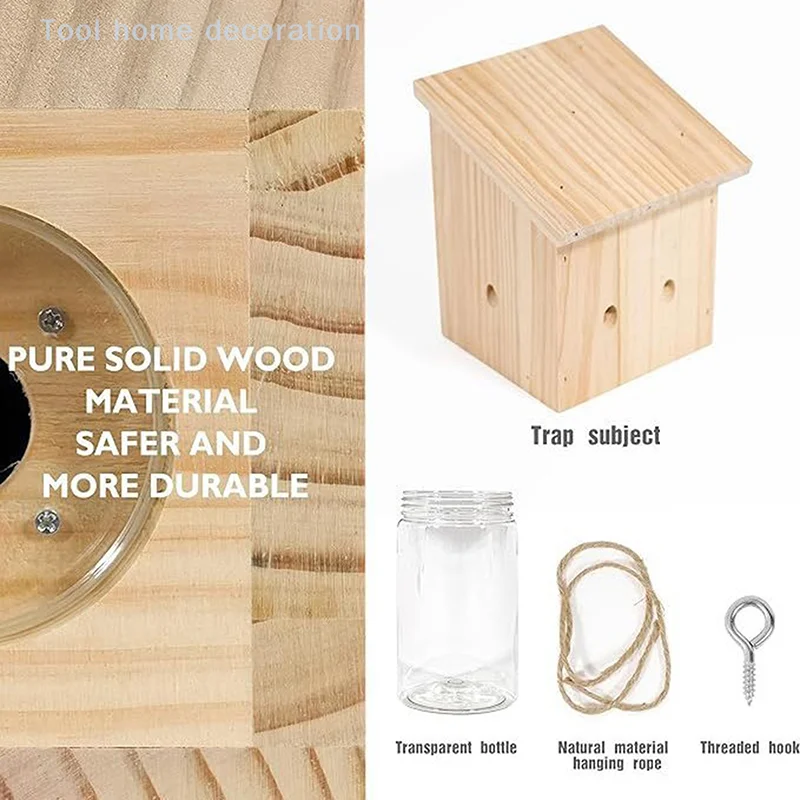 Best Carpenter Bee Trap Best Wooden Solid Wood Outdoor Insect Catching Wood Entertainment Wooden insect trap