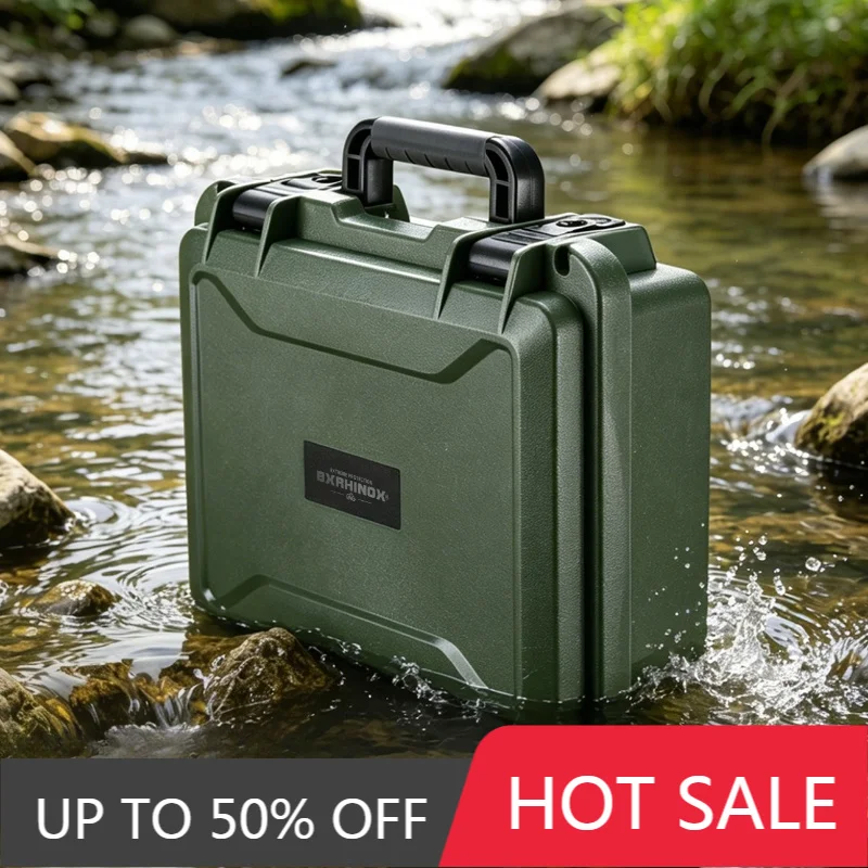 Portable Tool Case Household Hardware Tools Storage Suitcase Waterproof Equipment Protective Box Safe Instrument Organizer Box
