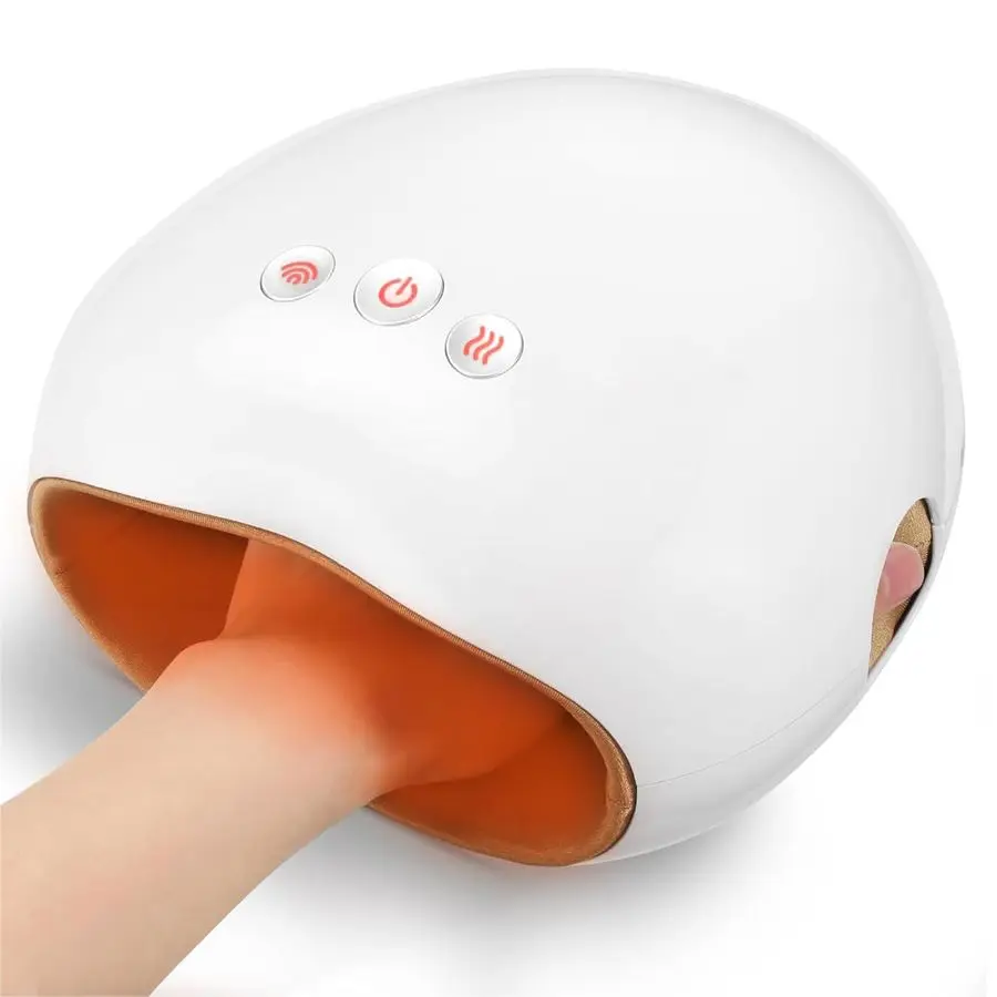 

Portable Hand Massager with Heat and Air Compression for Arthritis and Palm Pain, Hand Massage with Palm Kneading 3 Modes amp 3