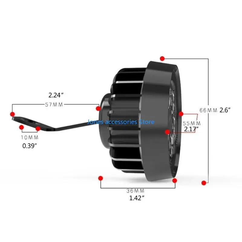 W8KD 2 قطعة تشغيل ضوء للدراجات النارية Led الضباب الخفيف 6 LED المصباح الأضواء DRL جراب مصباح للسيارات السيارات قبالة الطريق