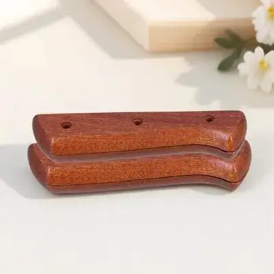 

1Pair Wooden Knife Handle Replacement Non-Slip Ergonomic Smooth Comfortable Grip for Kitchen Cutter Tool Wooden Handle