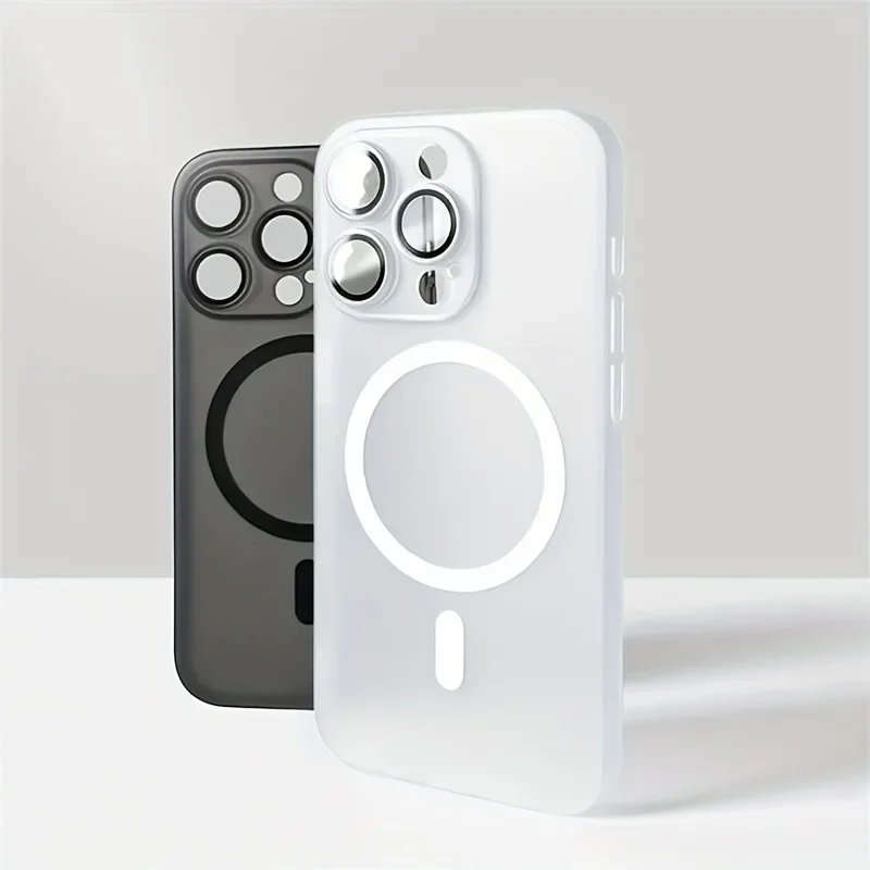 Fashionally slim and icy-hued TPU magnetic phone case, suitable for iPhone 17, 16, 15, 14, 13, 12, 11, etc.
