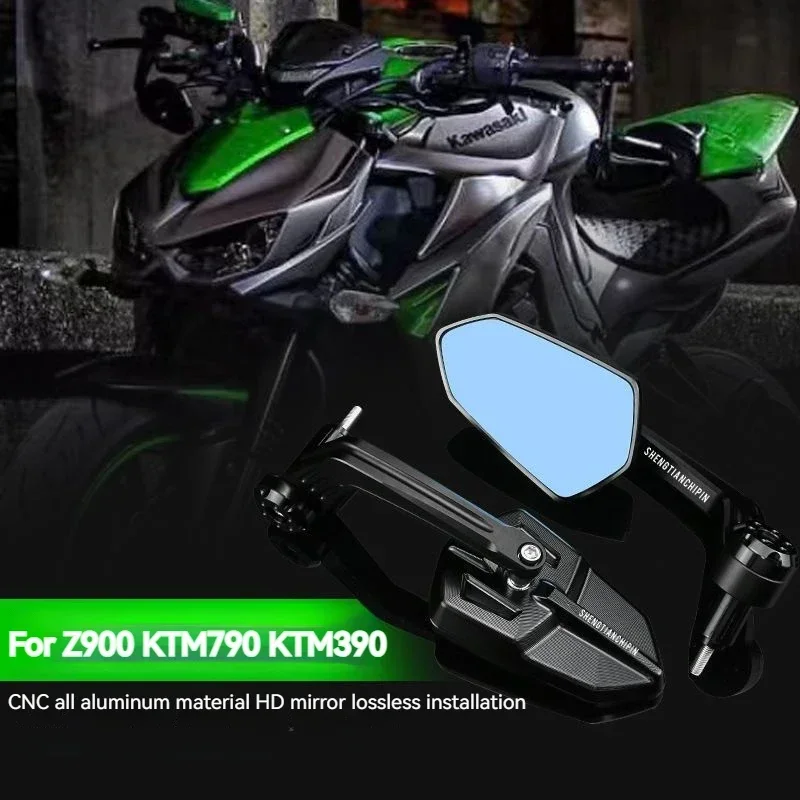 

FOR Kawasaki Z900 CFMOTO NK450 650NK KTM790 KTM390 Handle Bar End rotation Rearview Side Mirrors Accessories