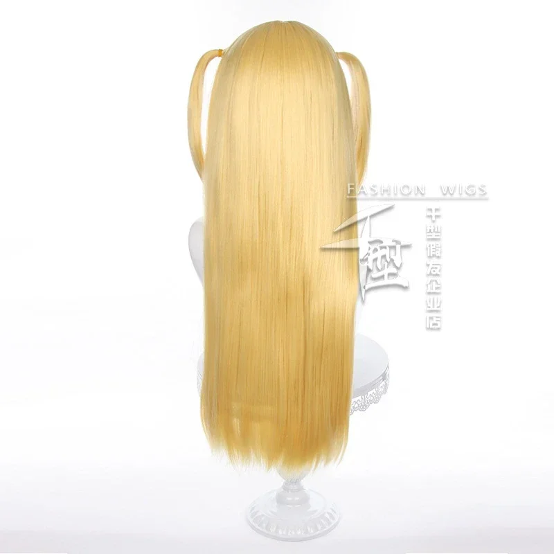 Аниме Женщины Death Note Косплей Золотые Длинные Волосы Миса Амане Хэллоуин Ролевые Игры Парики Парик MN3