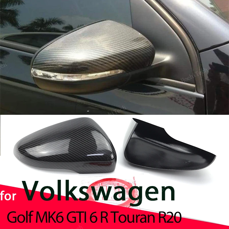 

Real Carbon Fiber Side Mirror cover Cap Sticker for VW Volkswagen Golf 6 MK6 5K 2009-2014 Touran 2011-2014