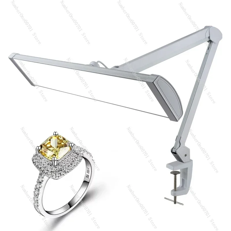 High Performance 45W  Dimming Lights Jewelry Desk Clamp Lamp Touch Sensor 6000K CCT Led Working Light
