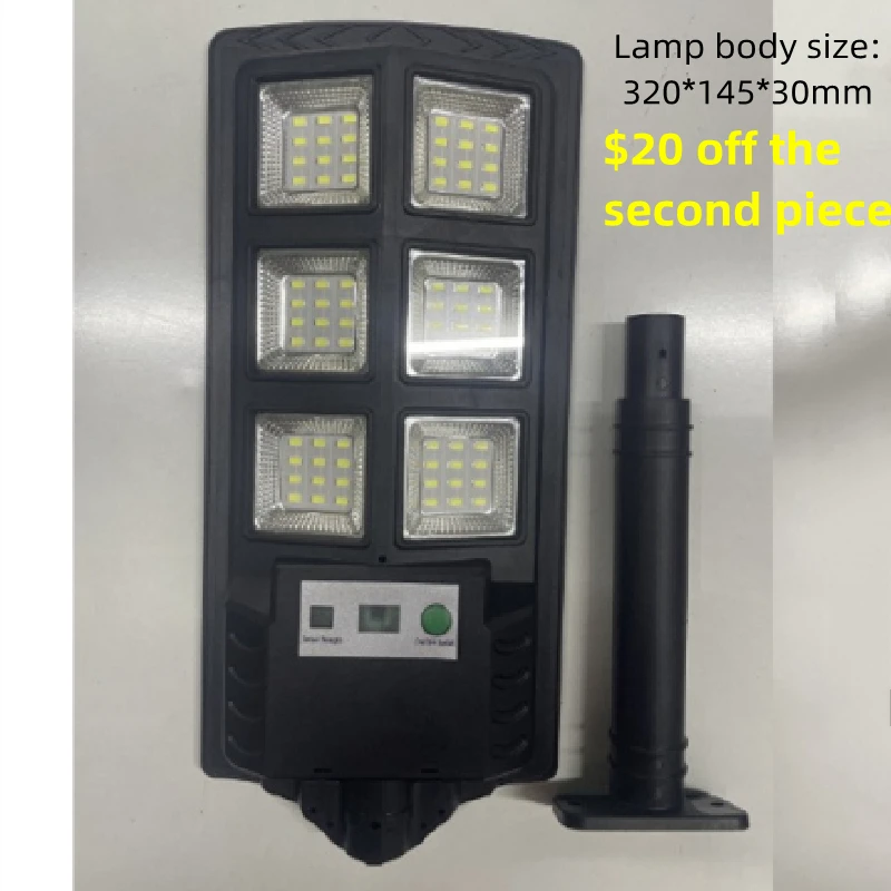 1500W Solar Street Light Outdoor Wide Angle 216000LM Commercial Parking Lot Light Dusk to Dawn Solar Flood Light IP67 Solar Lamp