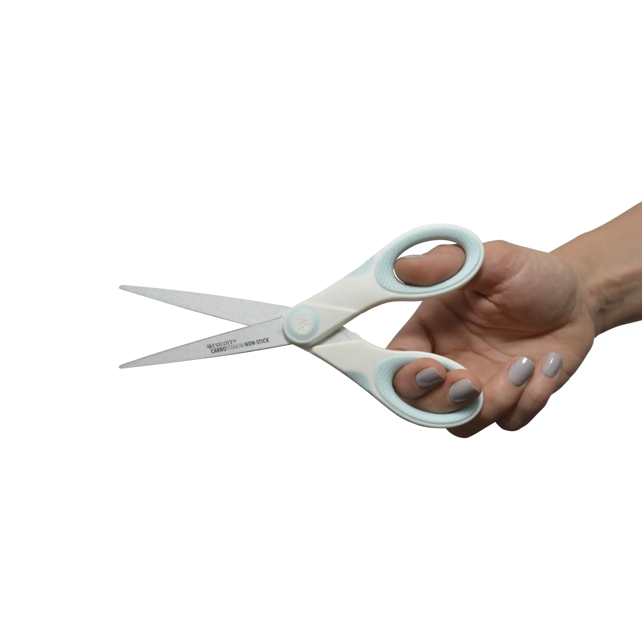 クラフトはさみ、8インチ、7インチ、5インチ、高校生、ホワイト/ブルー、3個パック