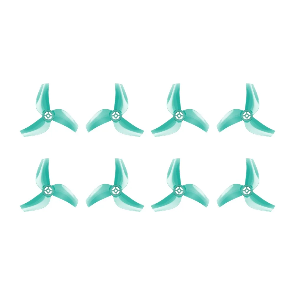 FLYWOO 新型 1611 3枚羽プロペラ - 1.5mm シャフト、8個パック (Flylens 75 / Flybee 16用)