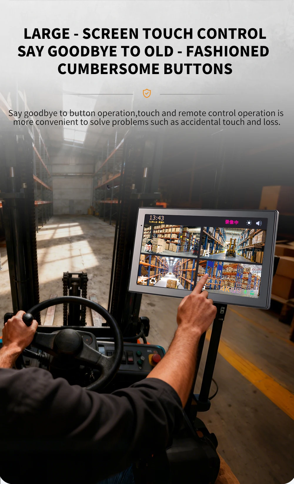 20261080P BSD Forklift Pedestrian Detection with Alarm & Pedestrian Detection with Collision Avoidance Proximity Warning AI Came