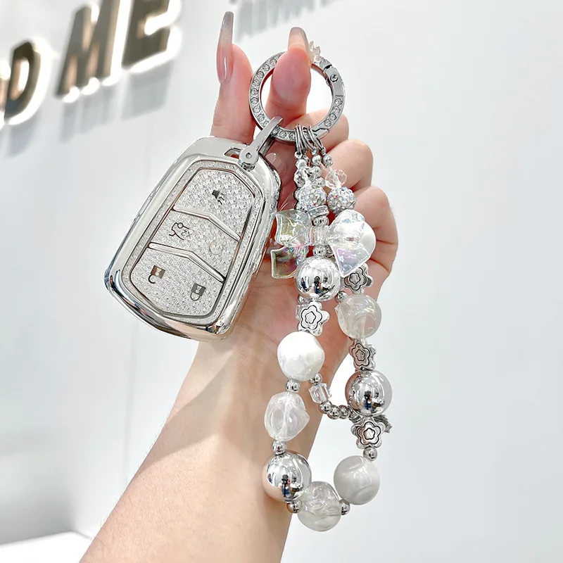 تصميم سوار أكريليك لحافظة حماية المفاتيح النسائية مناسبة لكاديلاك Xt5/xt4/xt6/atsl/ct6/xts #4