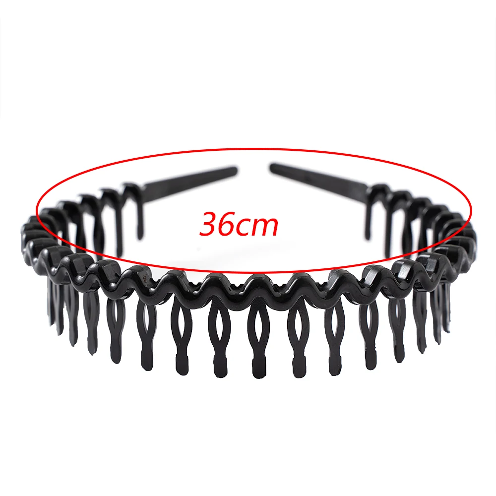 Matte Black Hair Hoop Non-Slip HairBand Female All-Match Press Hair Head Buckle Bezel Headband Girl Serrated Hair Accessories