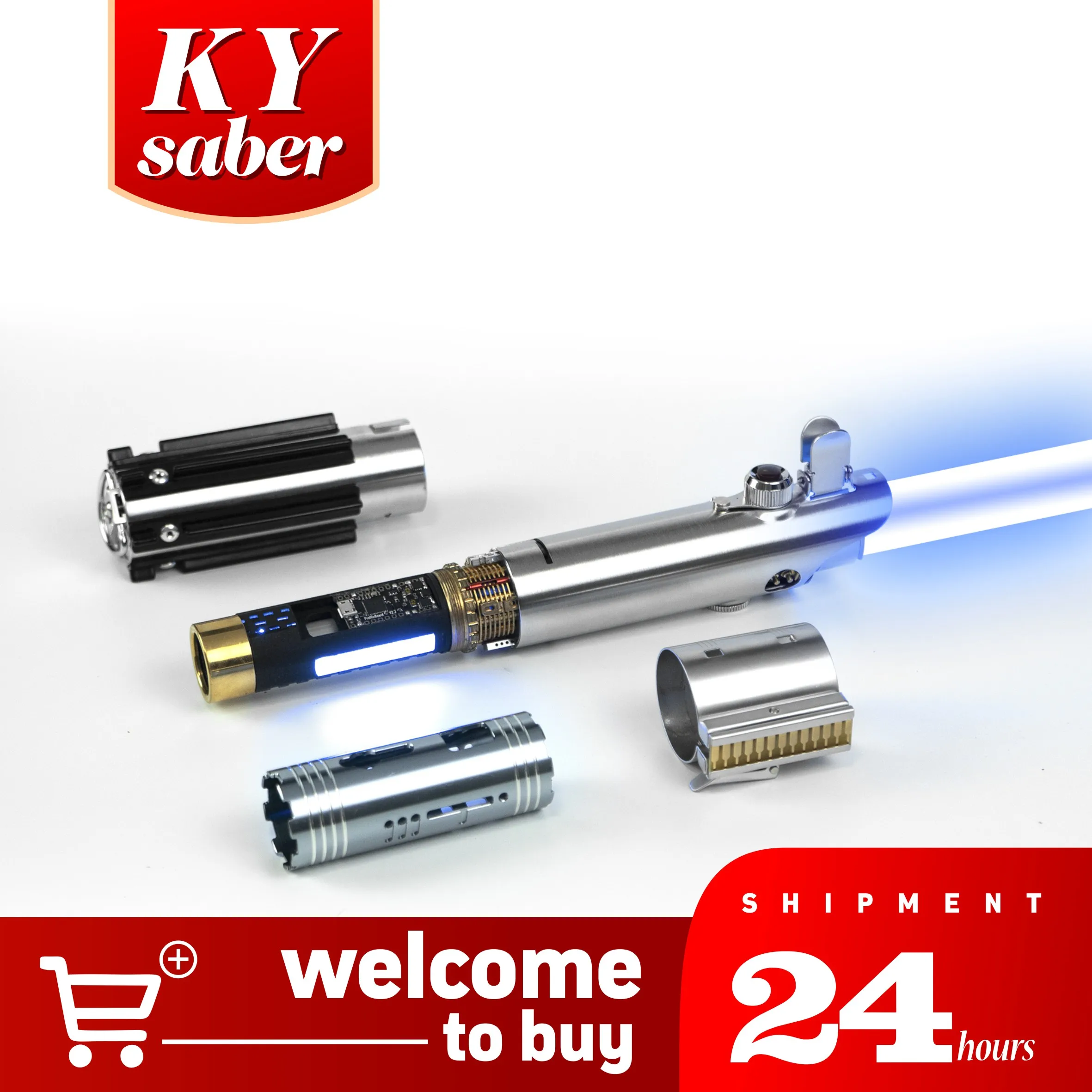 

89sabers Lighsaber Luke Graflex Crystal Version EP7 EP5 EP4 Proffie Board Smooth Swing Pixel Blade Jedi Laser Cosplay Collection