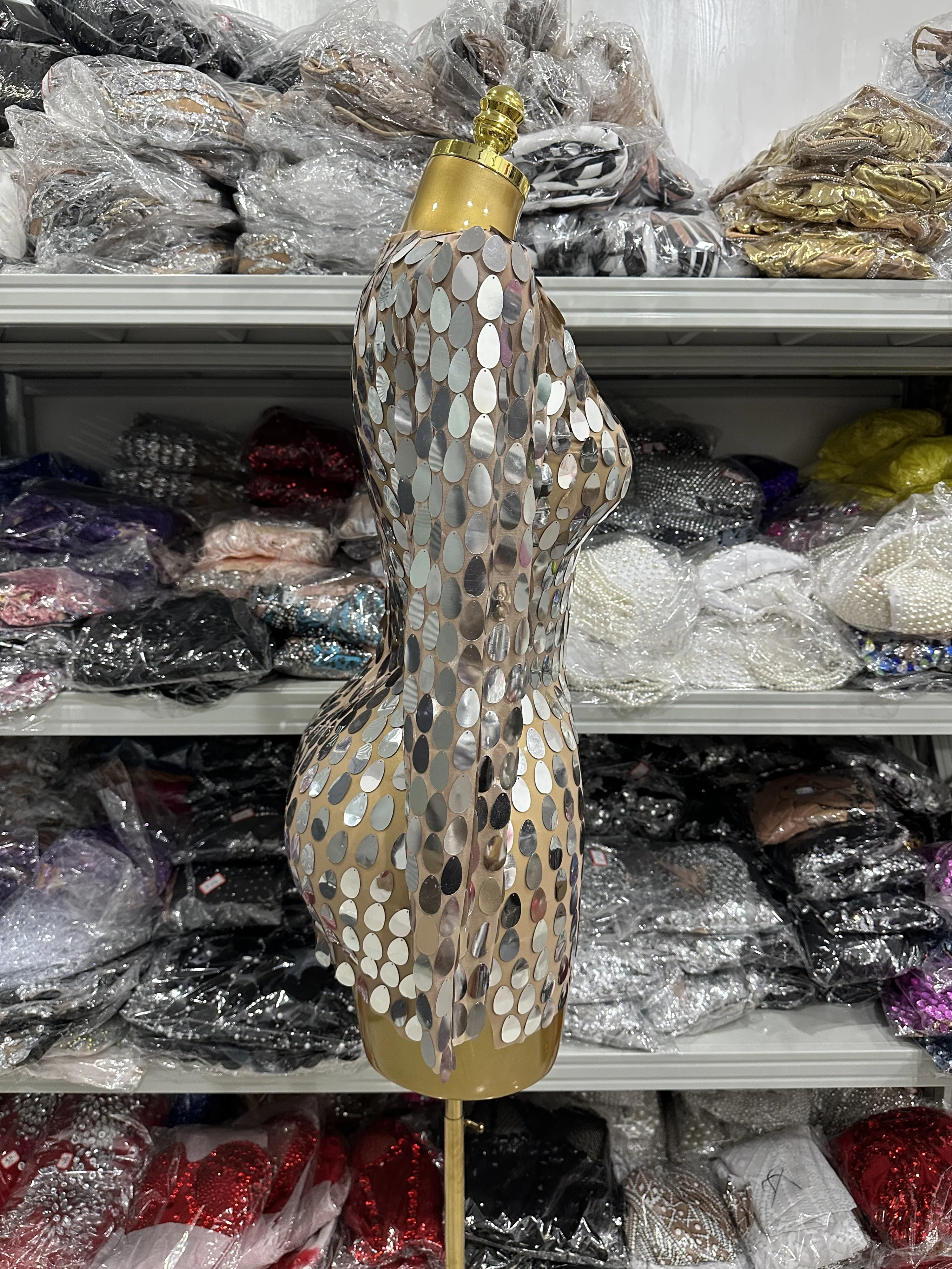 Sparkly Zilveren Lovertjes Vrouwen Lange Mouw Sexy Bodycon Mini Jurk Vieren Bar Zanger Prestaties Kostuum Stadium Slijtage