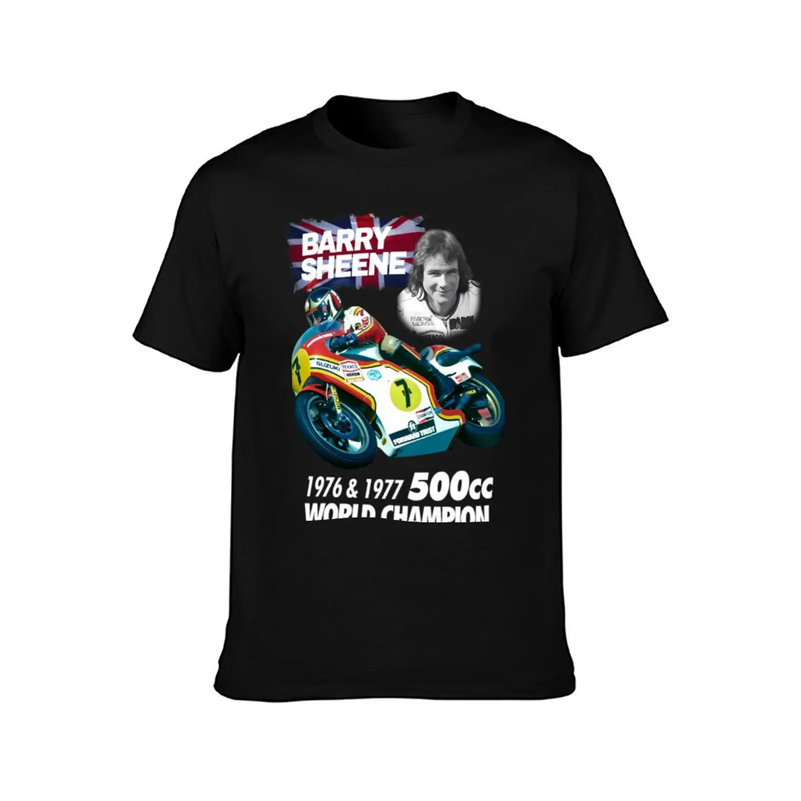 Barry Sheene BK &x28;13&x29; T-Shirt Casual Minimalist Short Sleeve Top