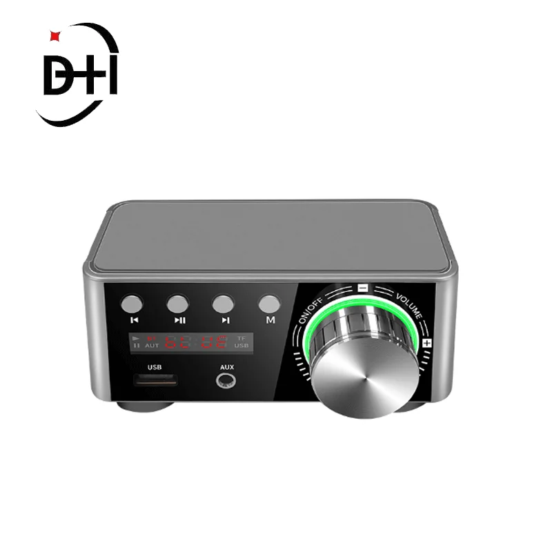 Imagem -03 - Mini Áudio de Alta Fidelidade Bluetooth 5.0 Classe Potência d Amplificador Tpa3116 Digital Amp 50w Áudio em Casa Carro Marinho Usb Aux em