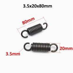 Extension Tension Springs Wire Diameter 3.5mm Spring Steel Dual Hooks OD 20mm 22mm Expansion Spring Length 80mm-200mm