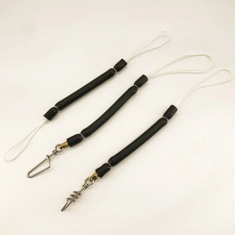 28CM Speargun Bungee Durable Rubber Spearfishing Shock Cord Speargun Buffer With Swivel Clips