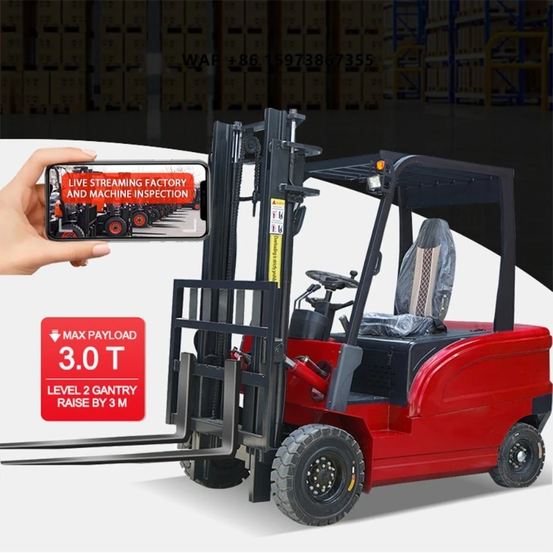 

1Ton 1.5Ton 2Ton 2.5Tonne CE Farm Battery Forklift Warehouse Workshop 4 Wheel Mini Gabelstapler Electric Forklift