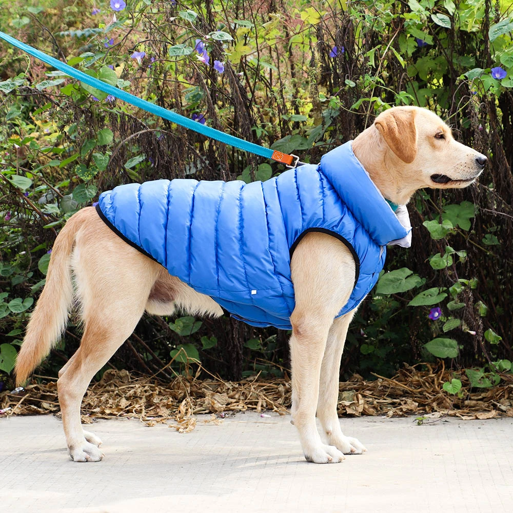 Weiche Winter-Hundejacke, Kleidung, wendbar, Winter-Hundeweste, Mantel, dicke Haustierkleidung, wasserdichtes Outfit für kleine, mittelgroße und große Hunde – Detail 20