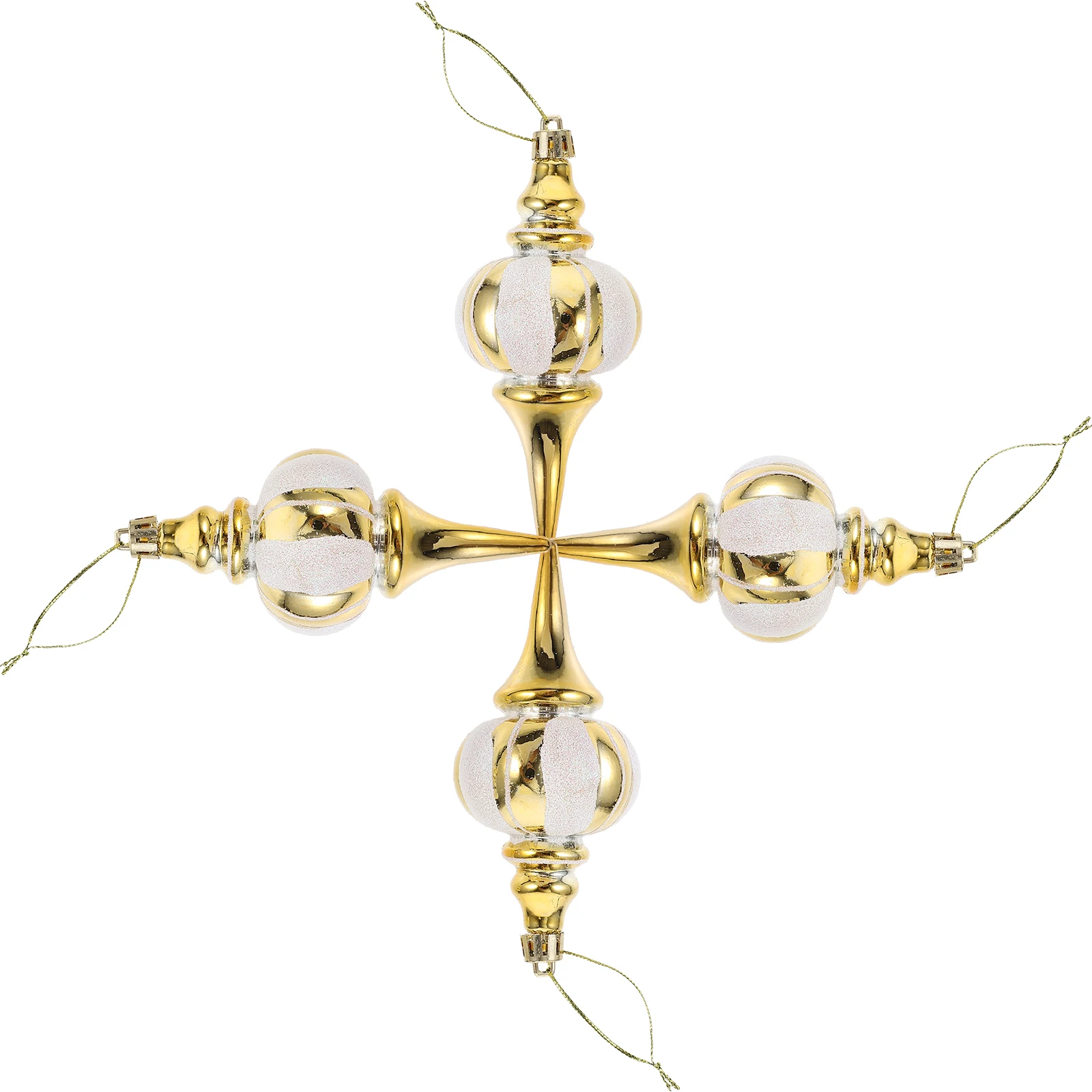 

4Pcs Christmas Tree Hanging Ornaments Classic Xmas Pendant Plastic Hanging Decor for Tree Fireplace Tabletop Holiday