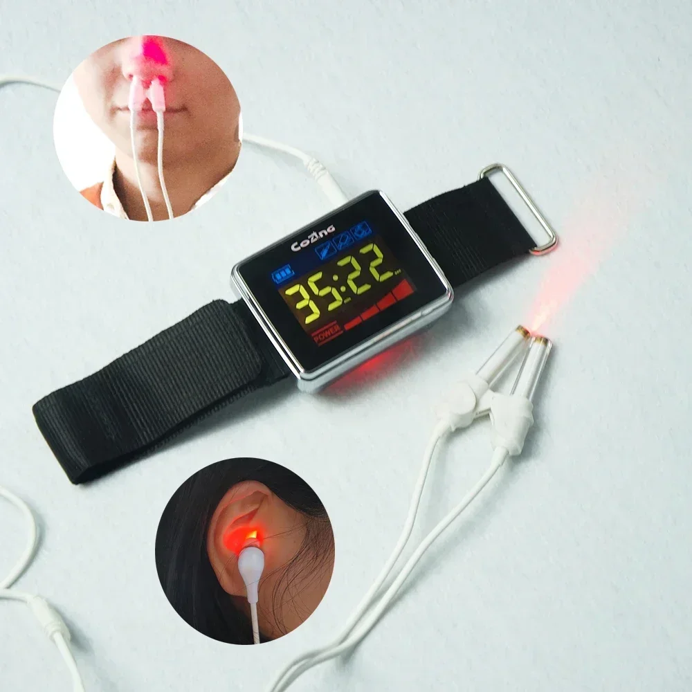 Diabetes 650nm Red Light Laser Therapy Watch Treating Blood Sugar Blood Pressure Cholesterol Prevent Stroke and Hypertension